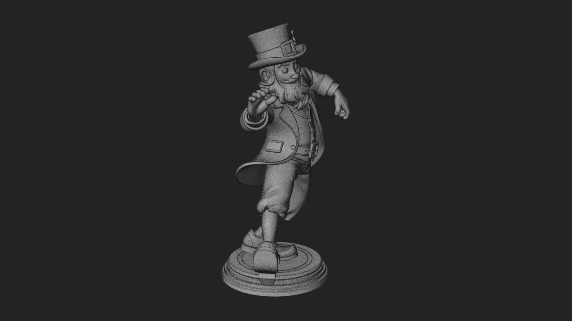 Dancing Leprechaun Statue Design 2 3D Print Model 3D Model