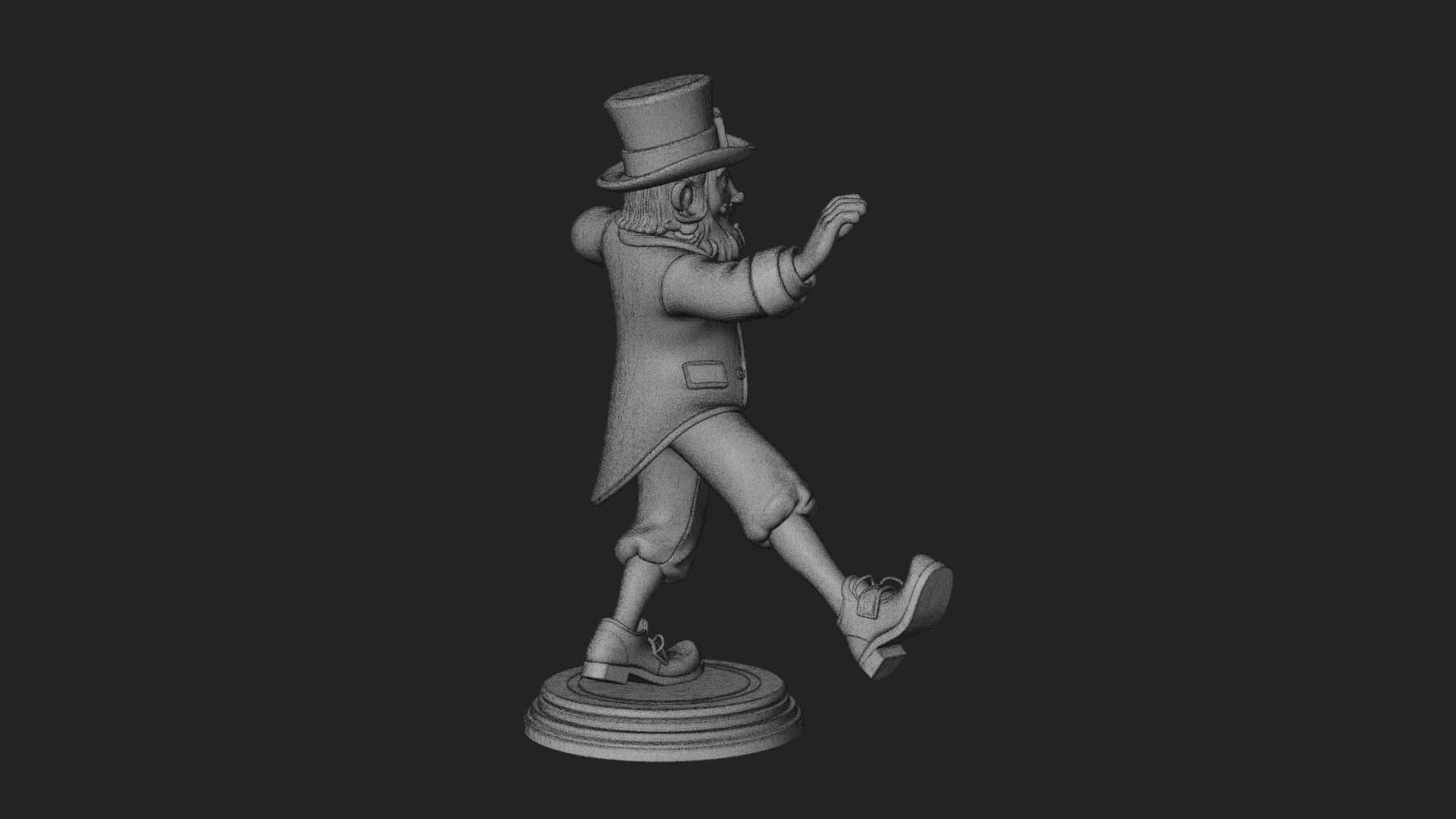 Dancing Leprechaun Statue Design 2 3D Print Model 3D Model
