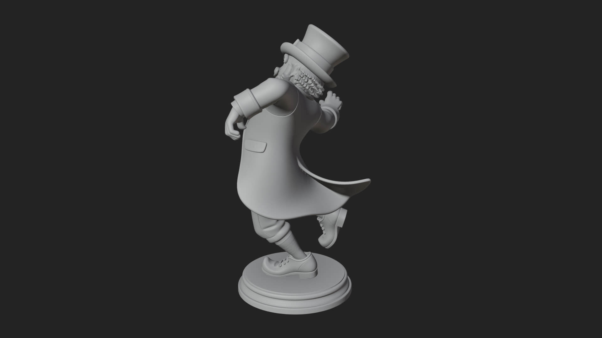 Dancing Leprechaun Statue Design 4 3D Print Model 3D Model