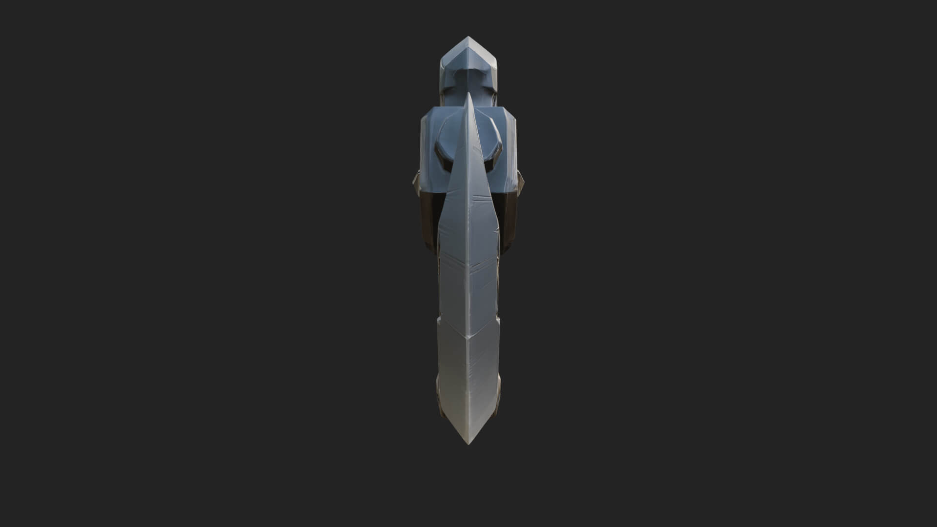 Dark Axe Head Staff Model Design 2 3D Print Model 3D Model