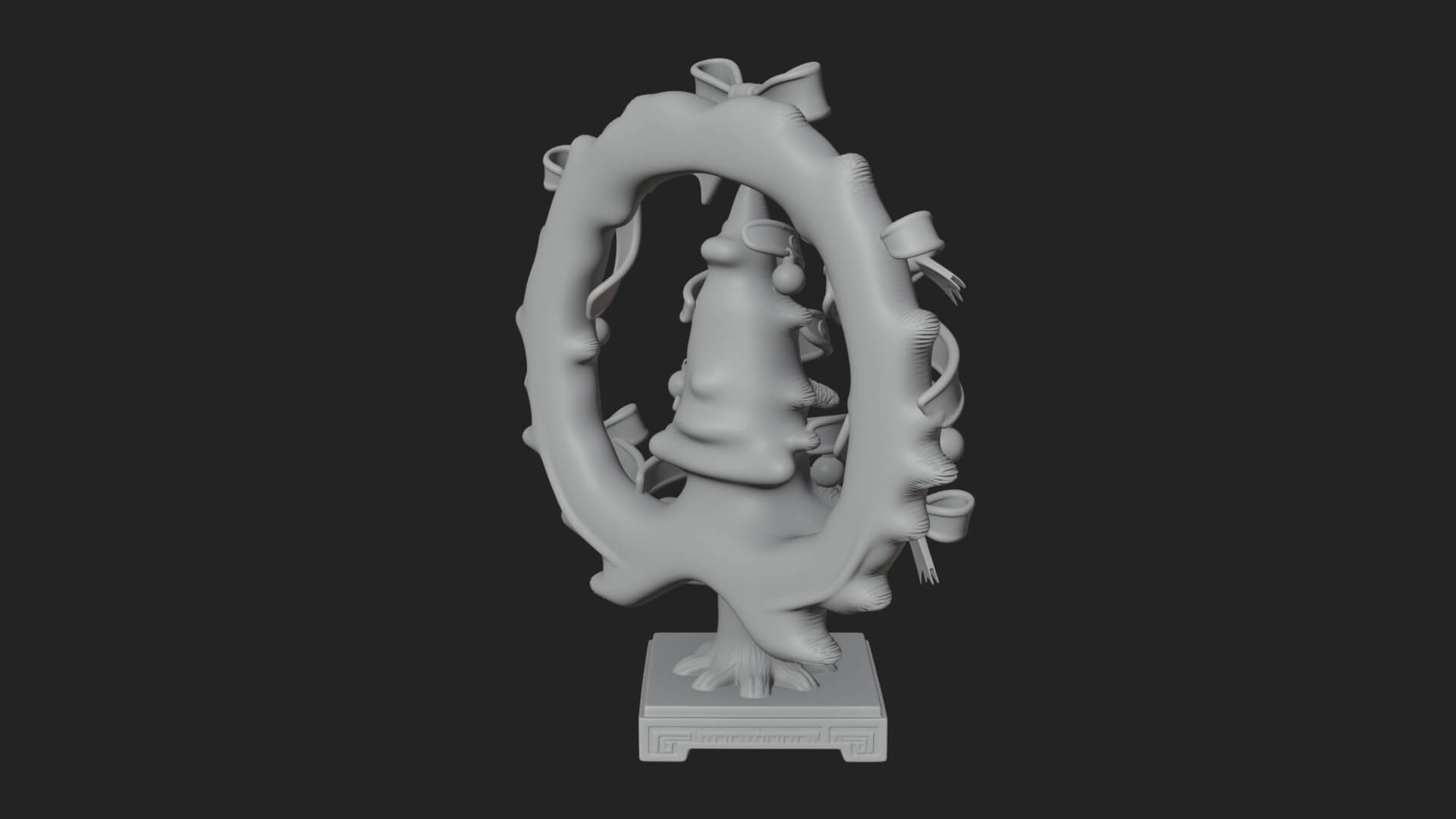 Decorated Christmas Tree Model Design 25 3D Print Model 3D Model