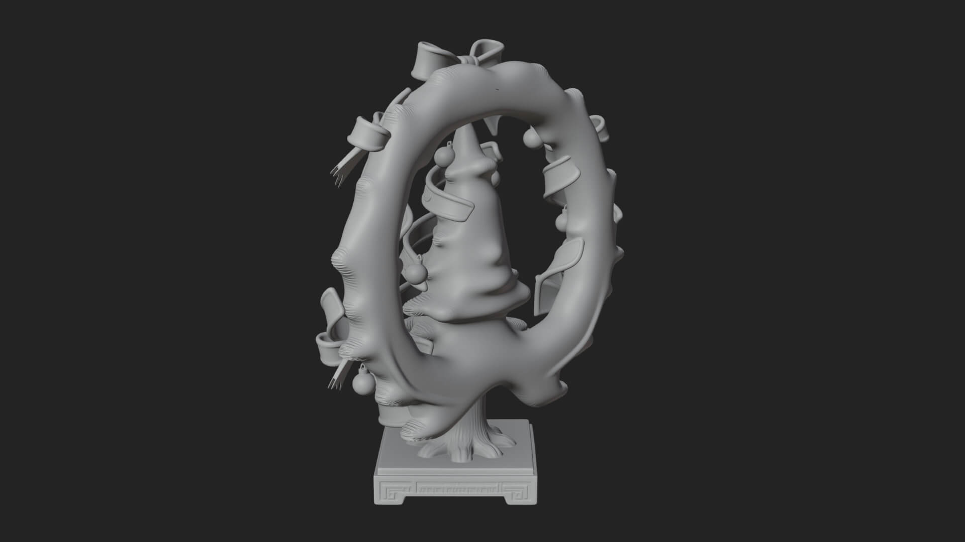 Decorated Christmas Tree Model Design 25 3D Print Model 3D Model