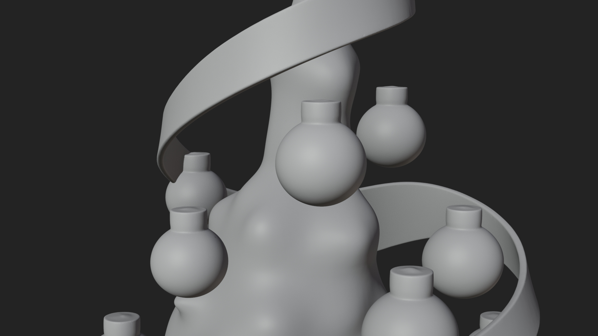 Decorated Christmas Tree Model Design 3 3D Print Model 3D Model