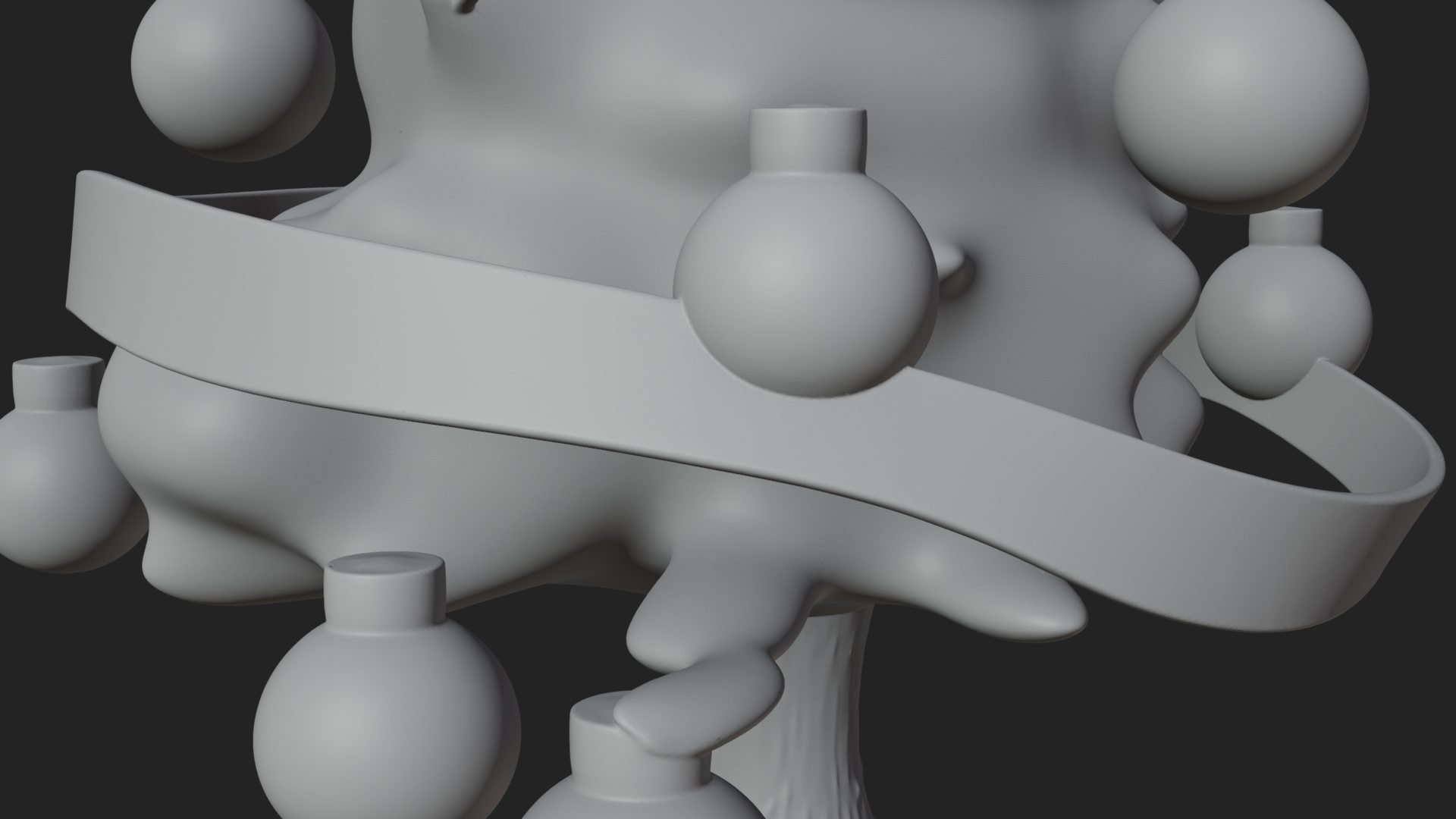 Decorated Christmas Tree Model Design 3 3D Print Model 3D Model