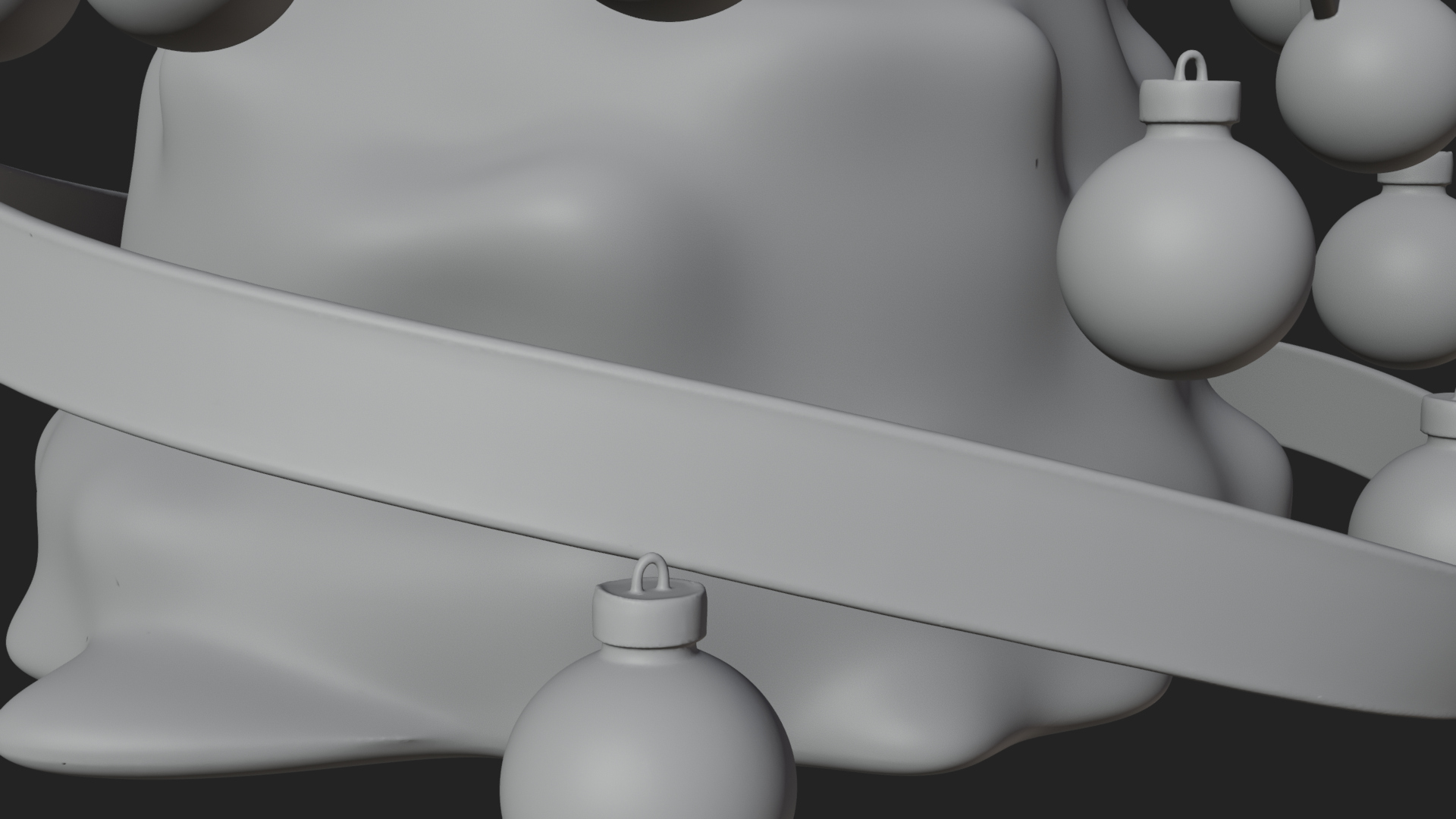 Decorated Christmas Tree Model Design 4 3D Print Model 3D Model