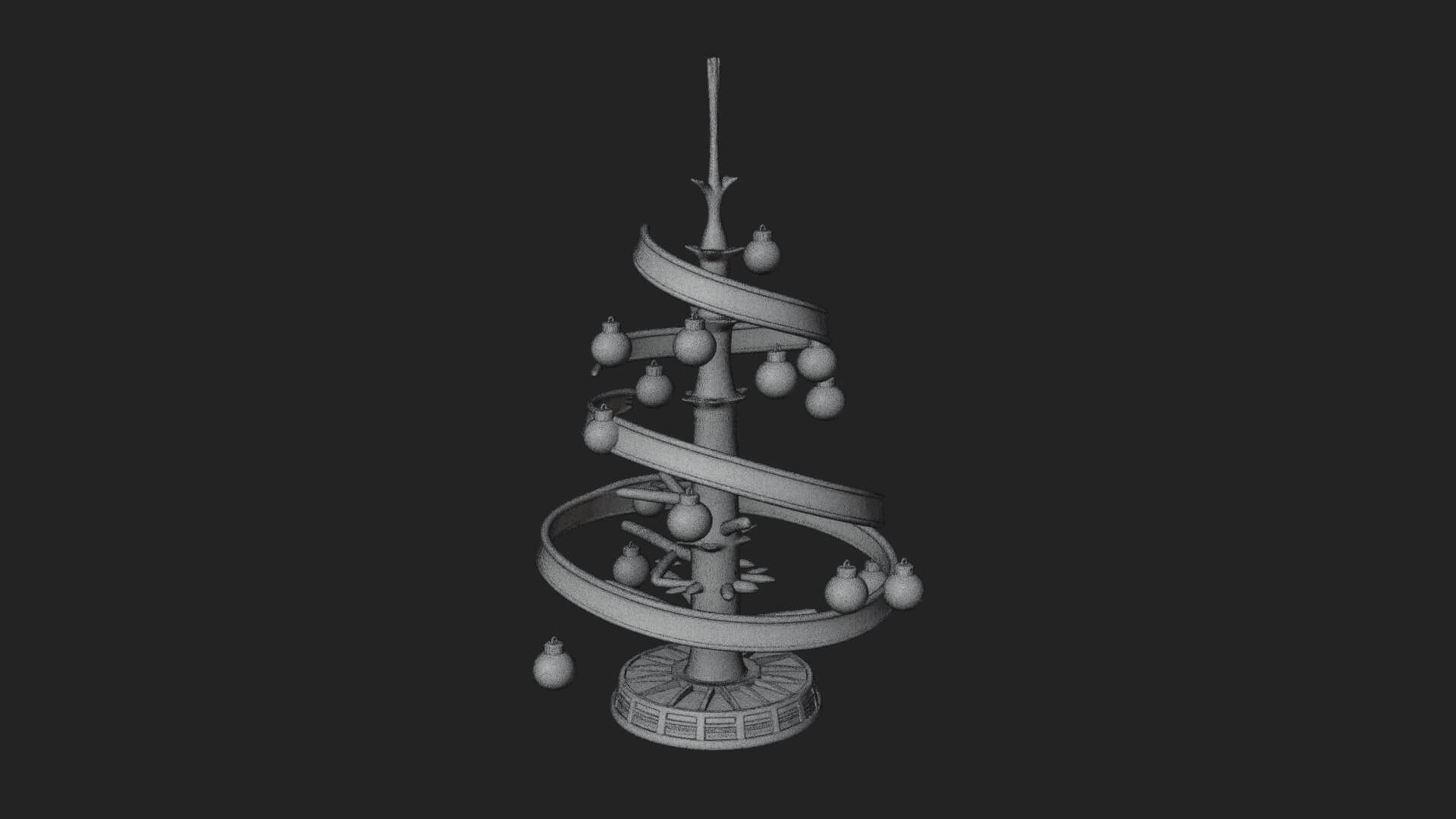 Decorated Christmas Tree Model Design 48 3D Print Model 3D Model
