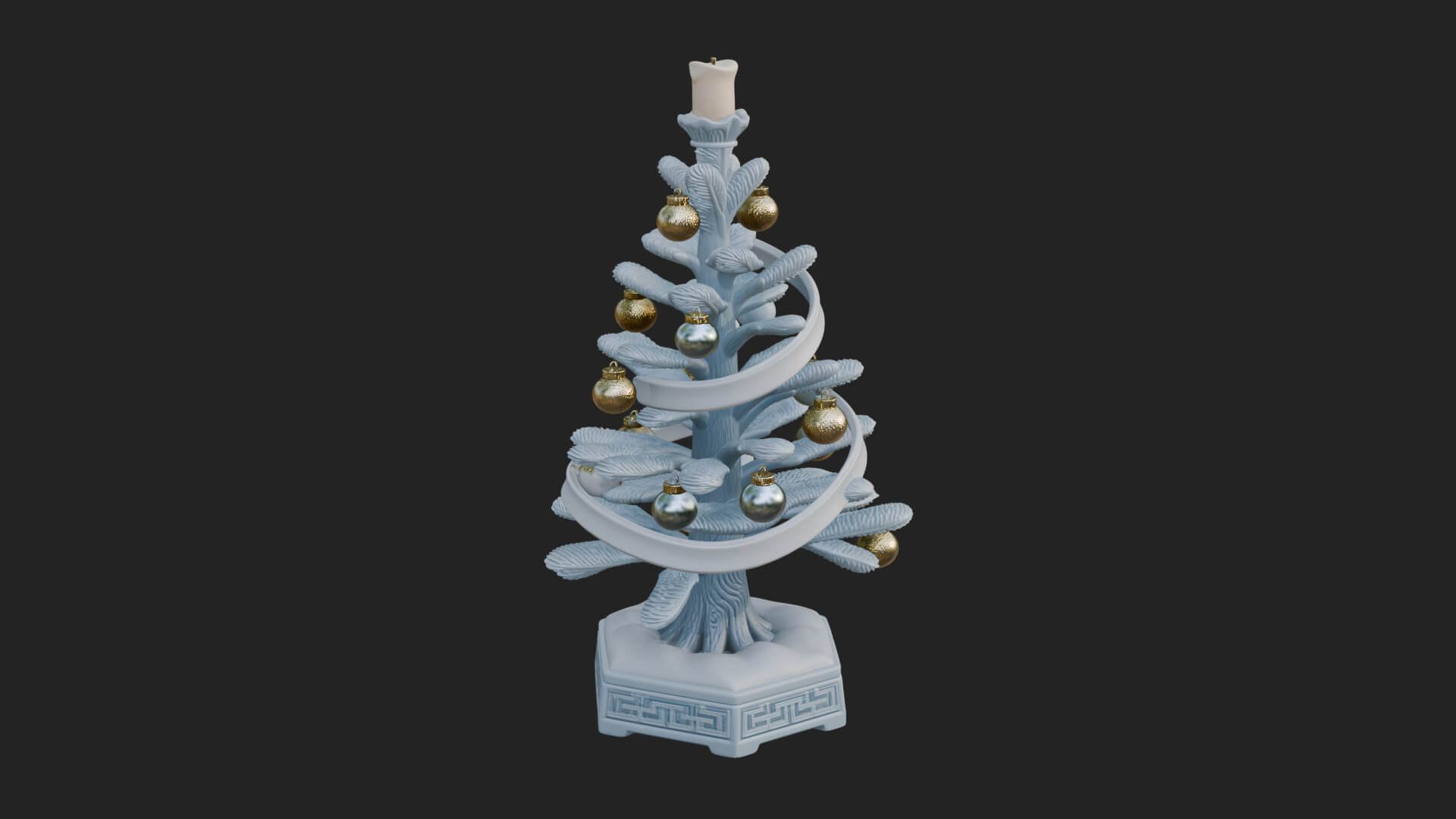 Decorated Christmas Tree Model Design 50 3D Print Model 3D Model