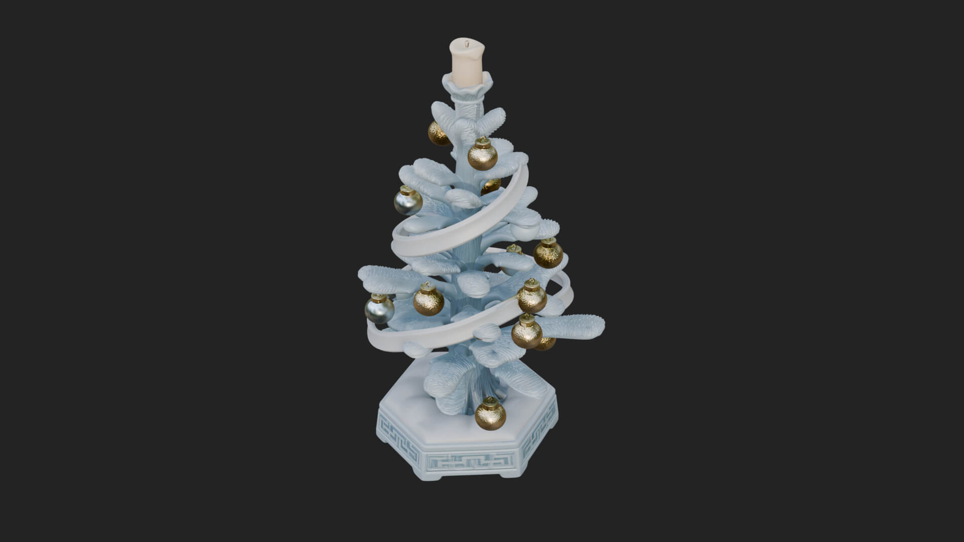 Decorated Christmas Tree Model Design 50 3D Print Model 3D Model