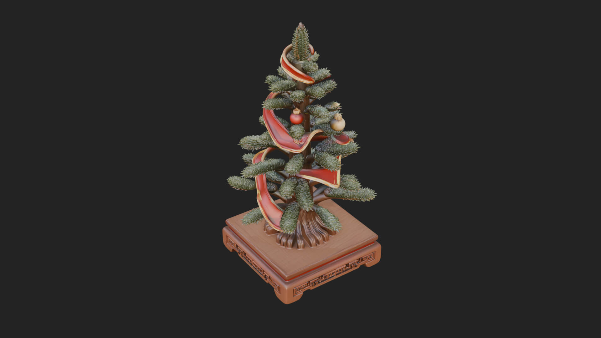 Decorated Christmas Tree Model Design 57 3D Print Model 3D Model