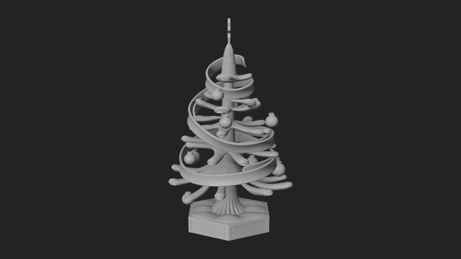 Decorated Christmas Tree Model Design 65 3D Print Model 3D Model