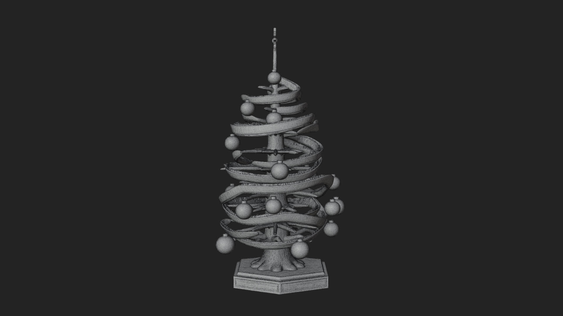 Decorated Christmas Tree Model Design 70 3D Print Model 3D Model