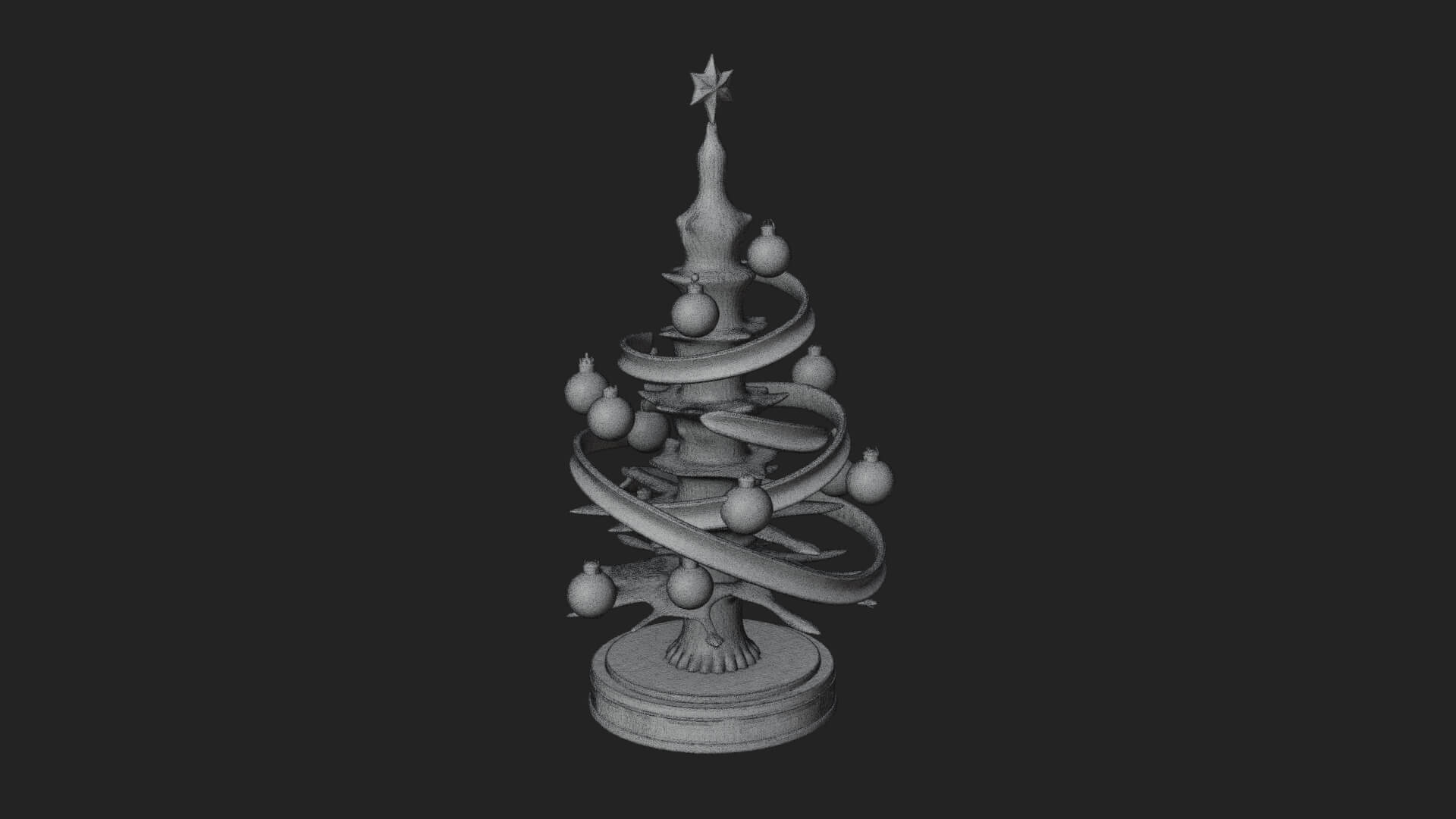 Decorated Christmas Tree Model Design 71 3D Print Model 3D Model