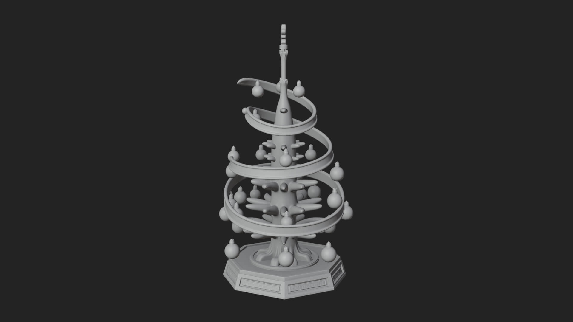 Decorated Christmas Tree Model Design 79 3D Print Model 3D Model