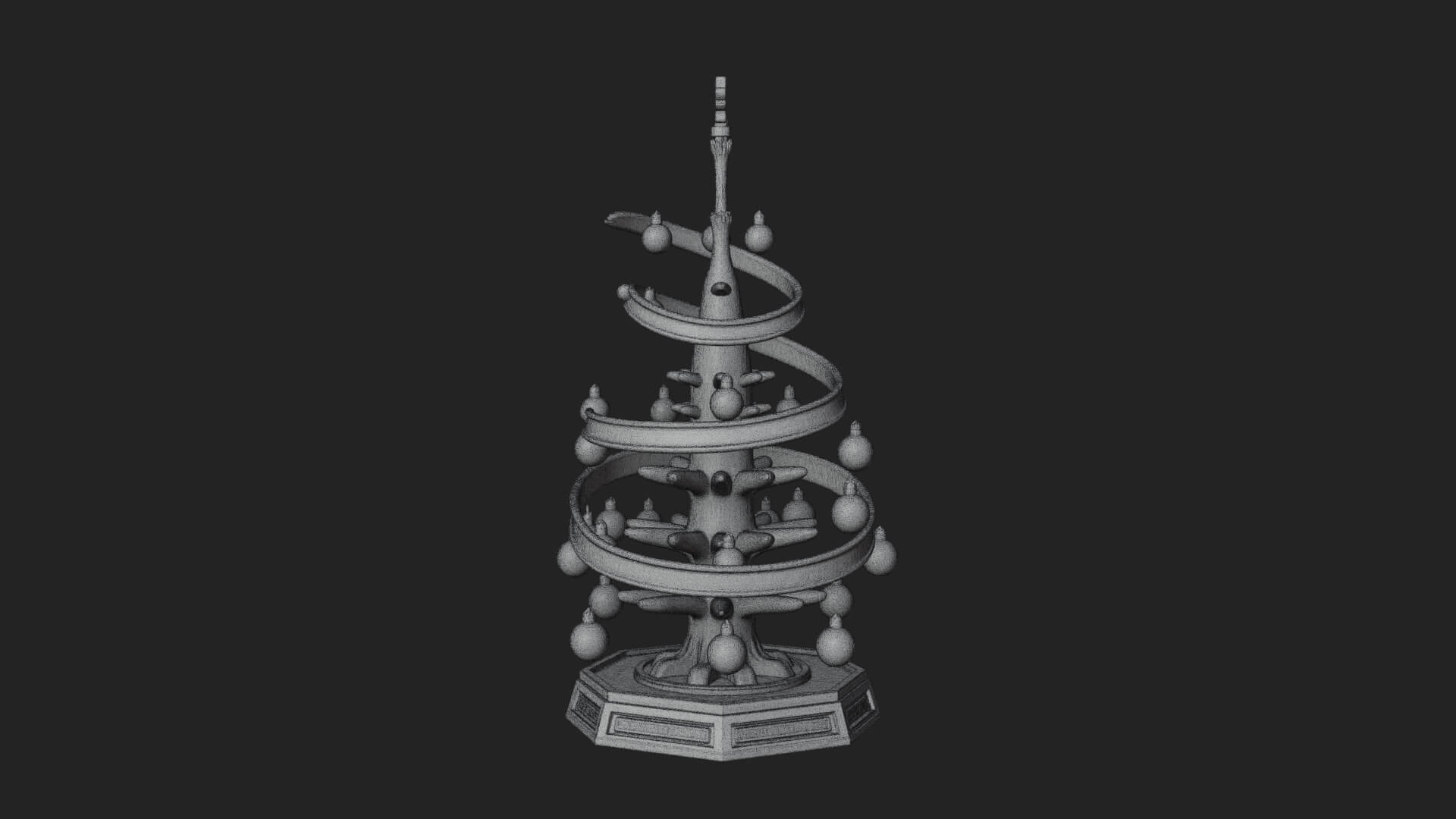 Decorated Christmas Tree Model Design 79 3D Print Model 3D Model