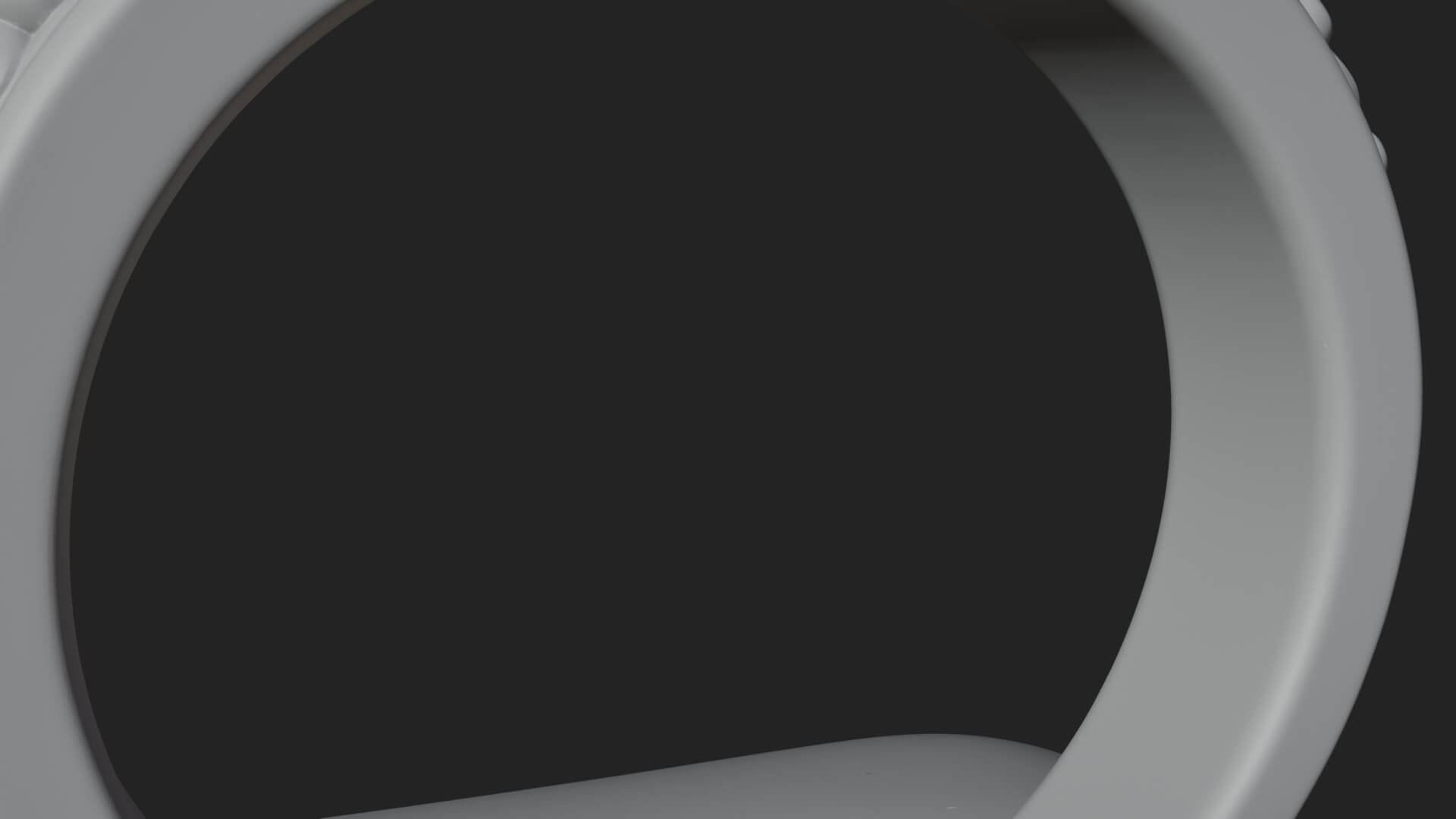 Diamond Ring on Cushion Model Design 3 3D Print Model 3D Model
