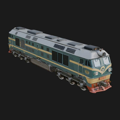 Diesel Locomotive Model Design 4 3D Print Model