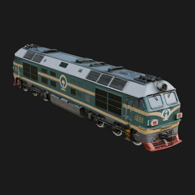 Diesel Locomotive Model Design 7 3D Print Model
