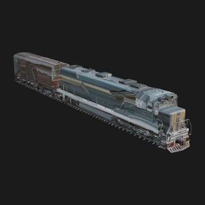 Diesel Locomotive Model Design 8 3D Print Model