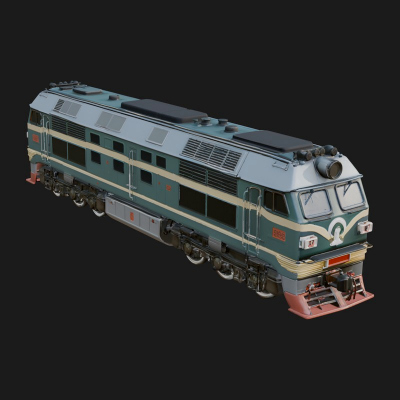 Diesel Locomotive Model Design 9 3D Print Model