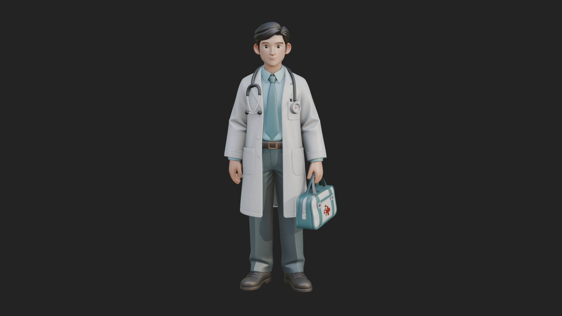 Doctor Man Statue Design 3 3D Print Model 3D Model