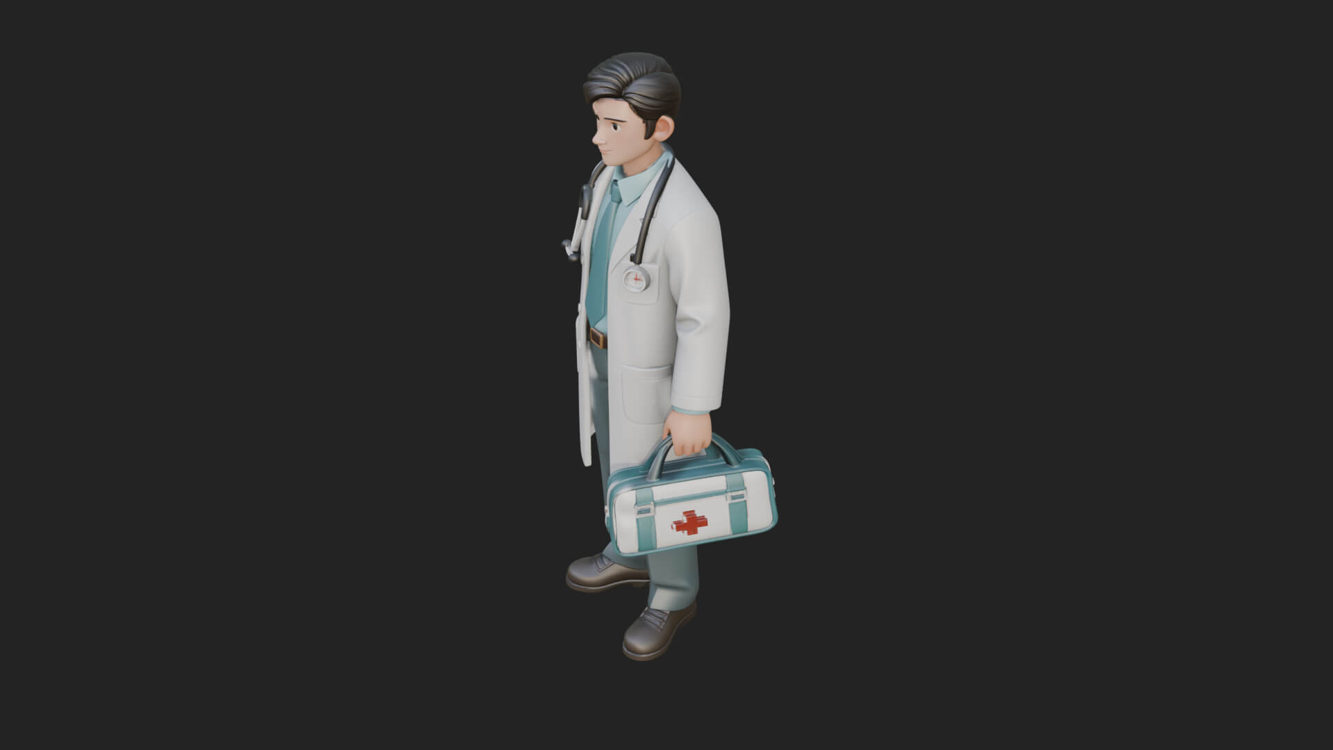 Doctor Man Statue Design 3 3D Print Model 3D Model