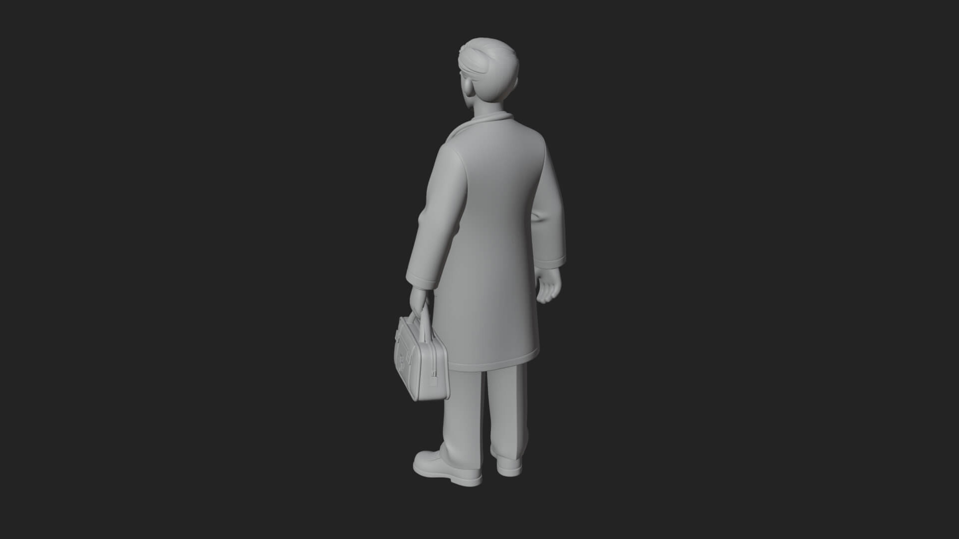 Doctor Man Statue Design 3 3D Print Model 3D Model