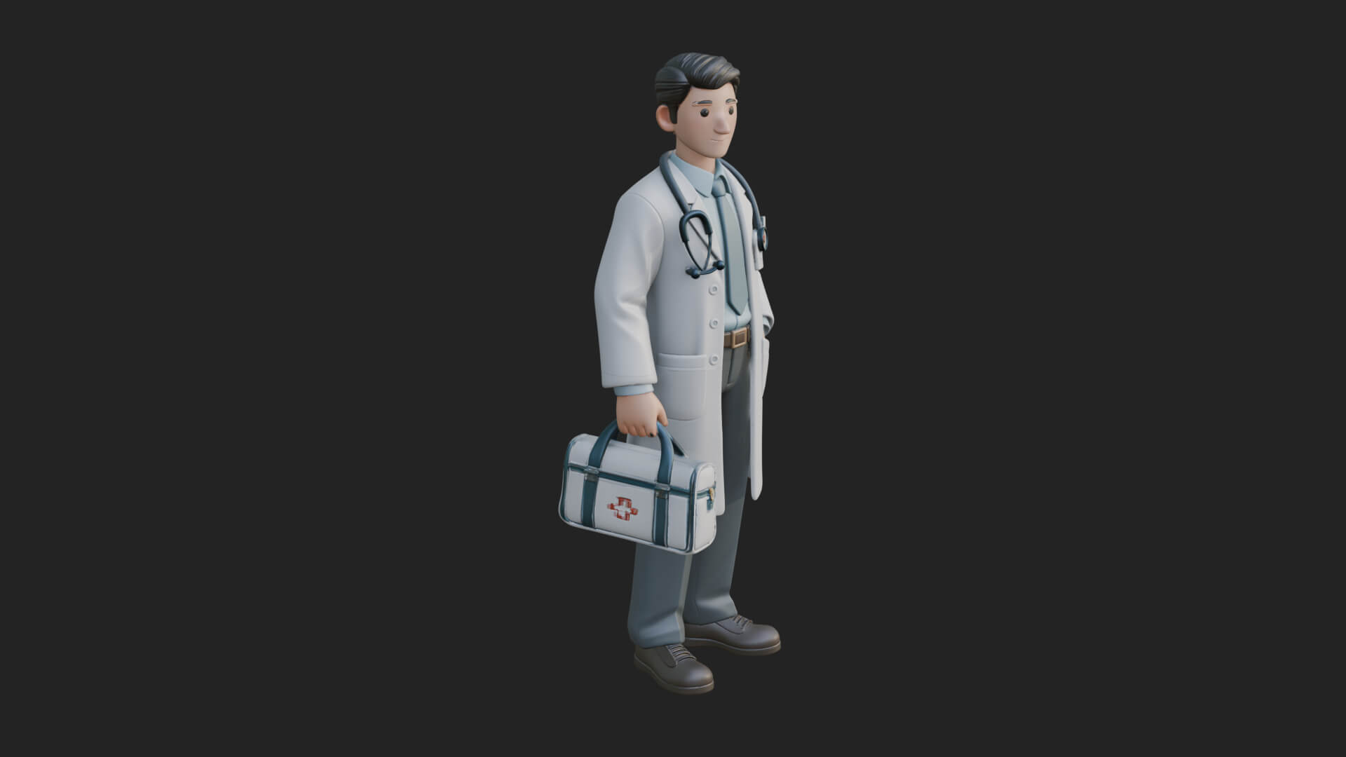 Doctor Man Statue Design 4 3D Print Model 3D Model