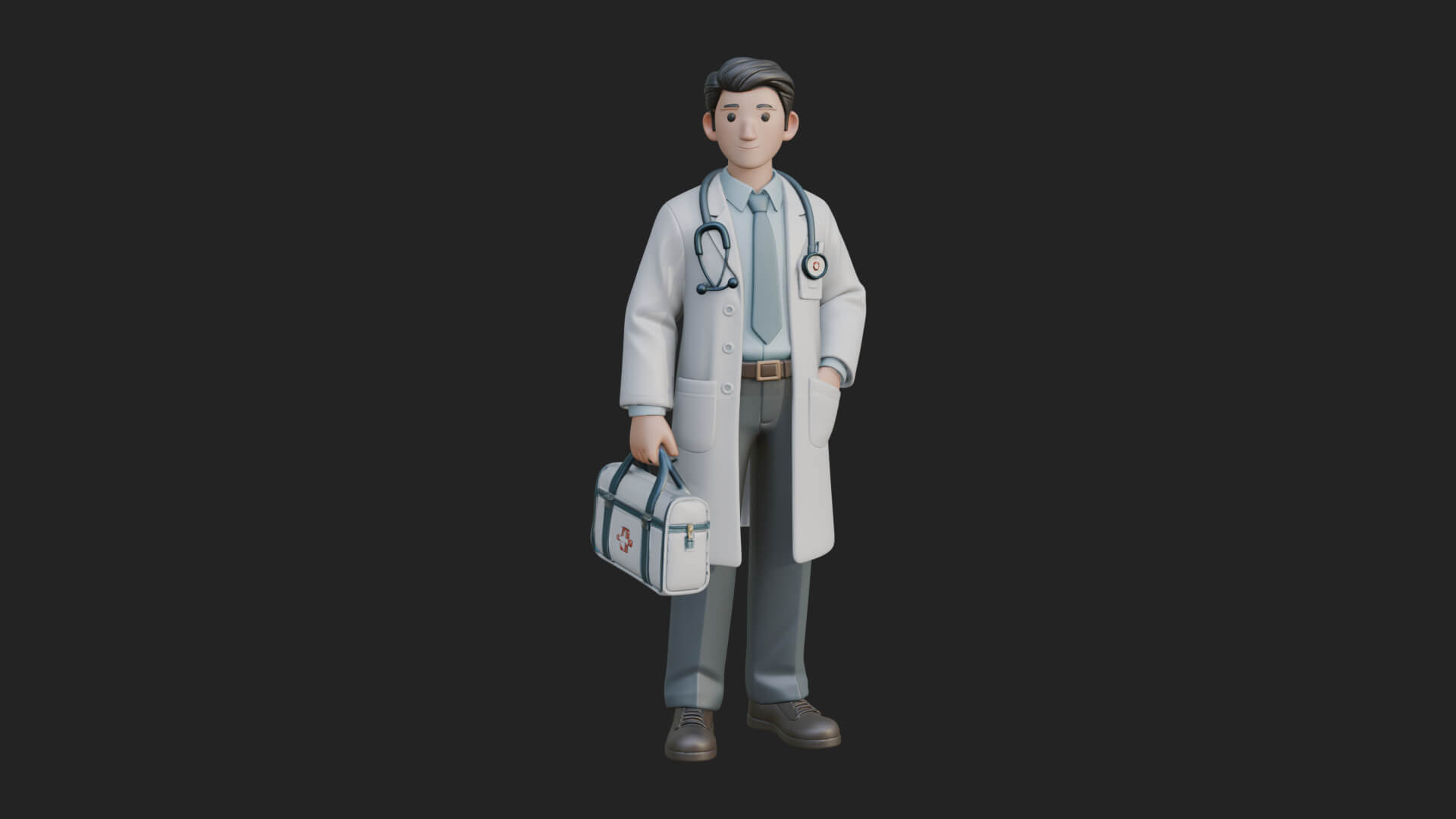 Doctor Man Statue Design 4 3D Print Model 3D Model