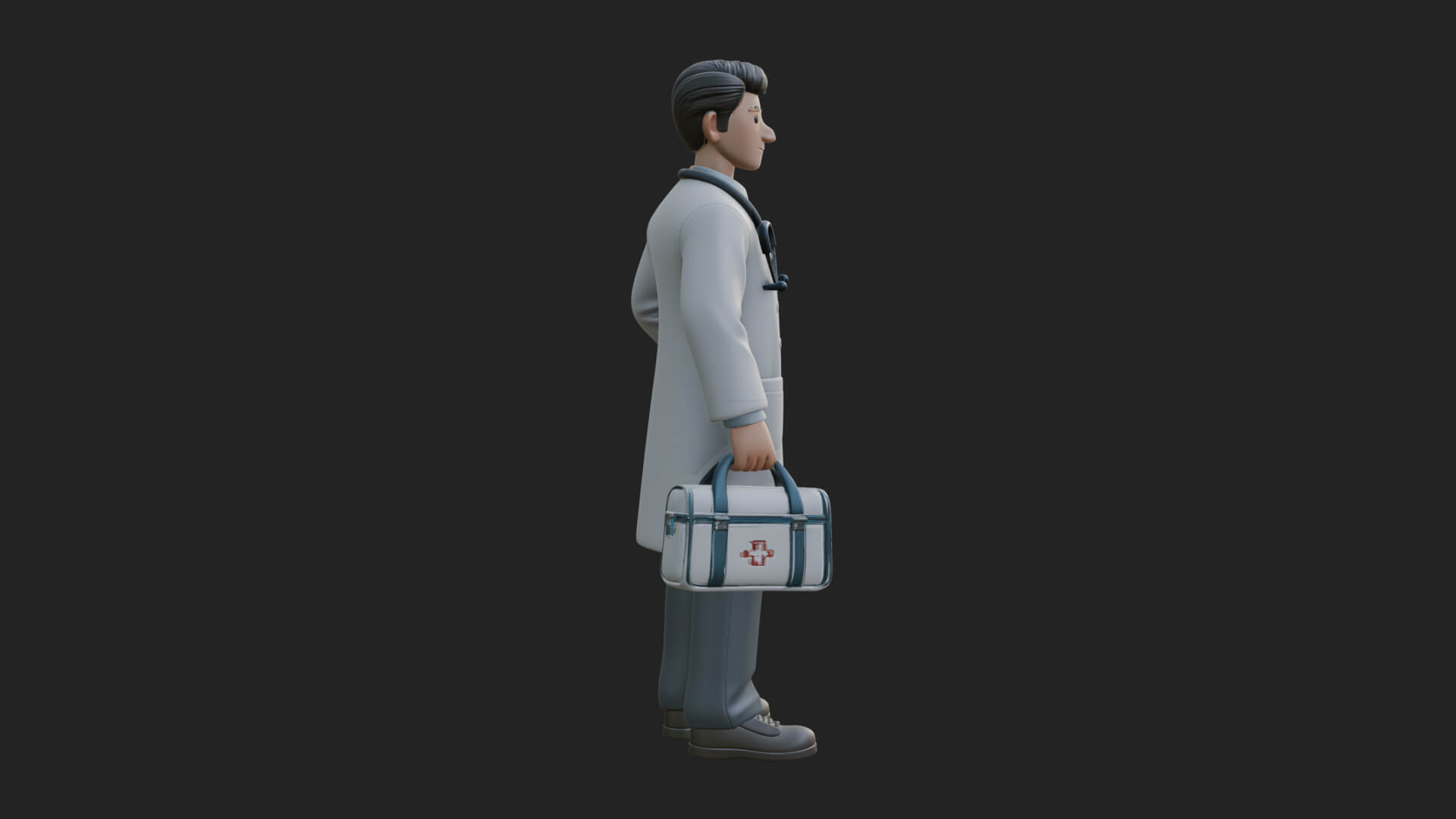 Doctor Man Statue Design 4 3D Print Model 3D Model