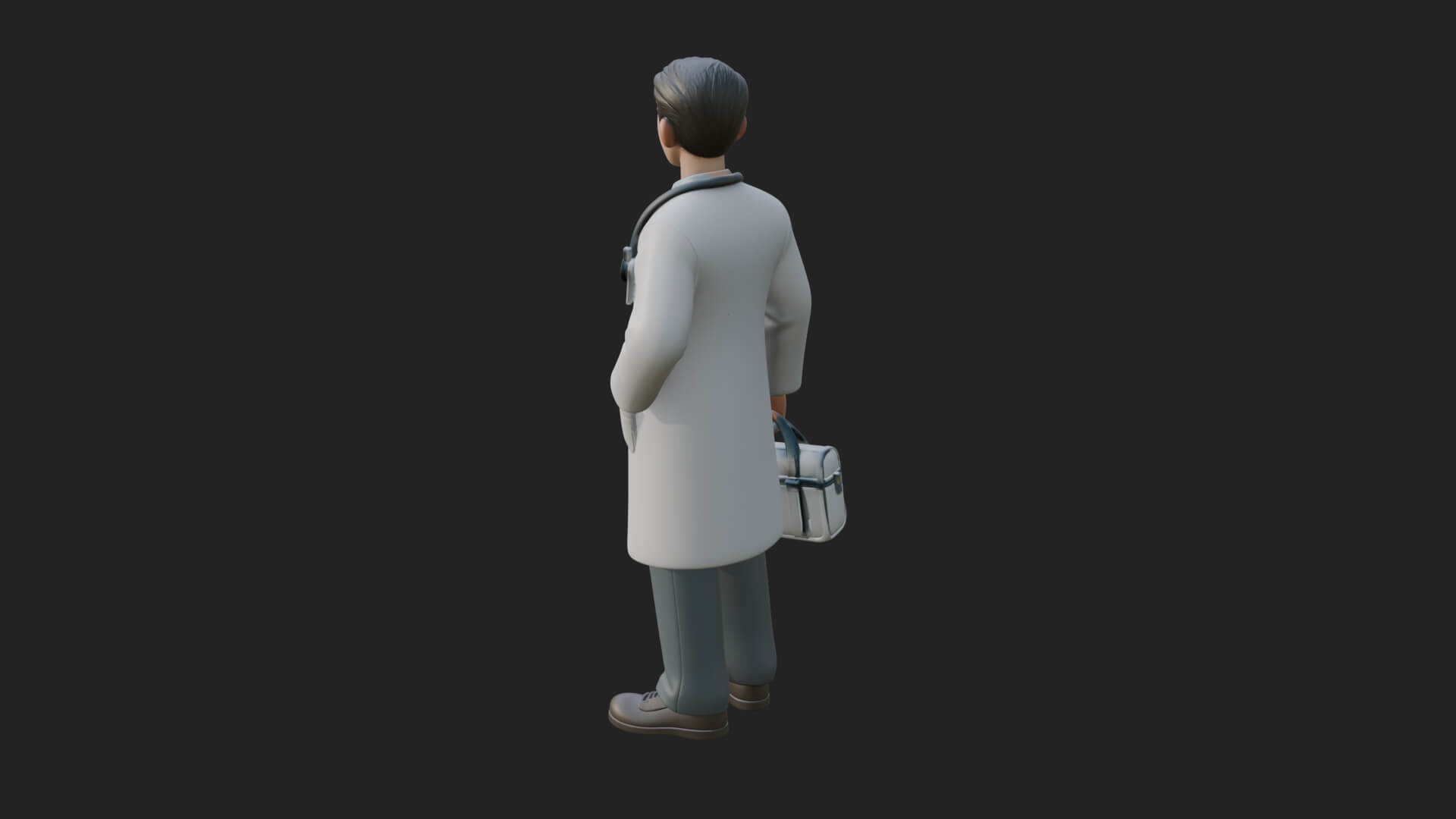 Doctor Man Statue Design 4 3D Print Model 3D Model