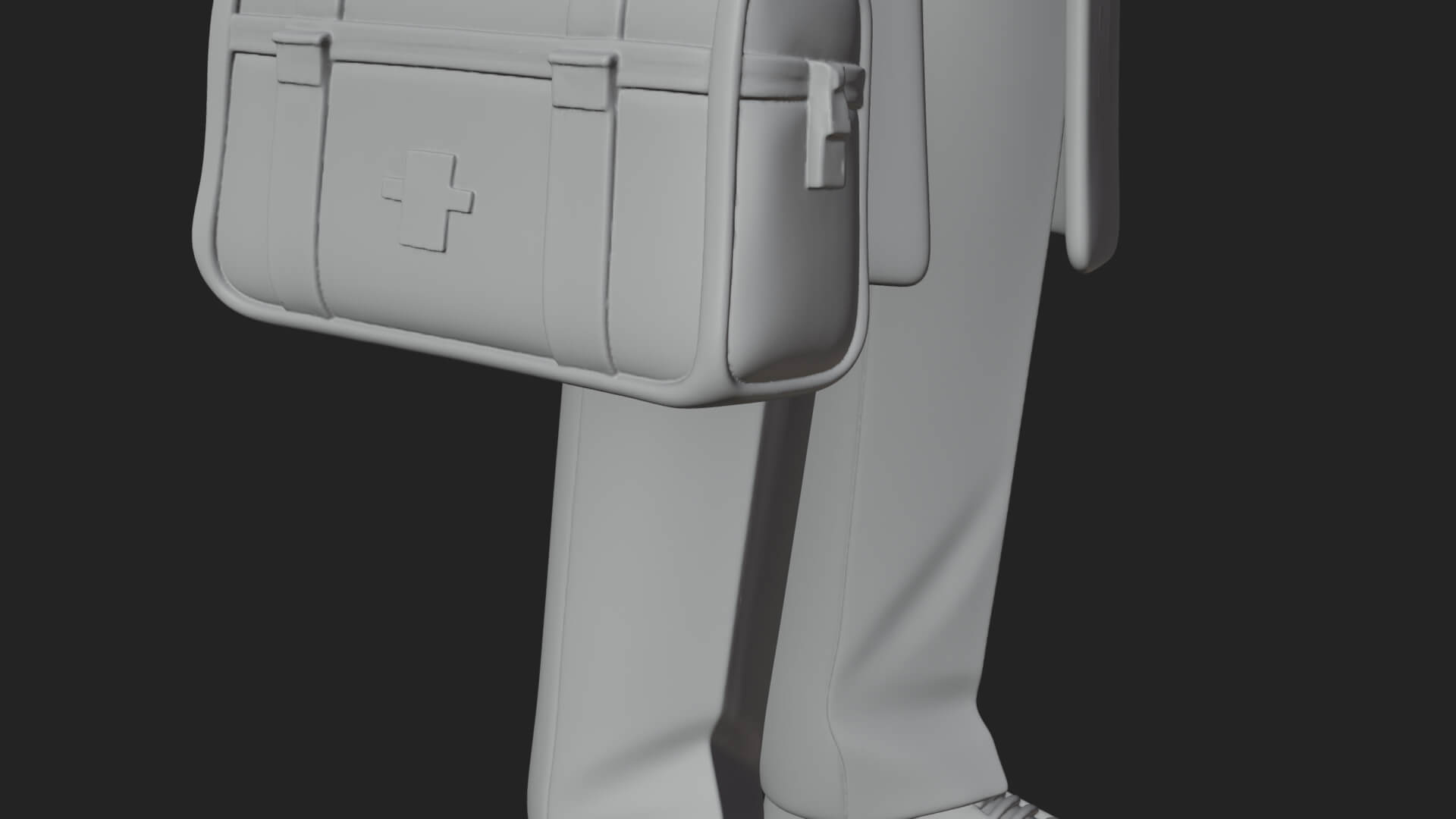 Doctor Man Statue Design 4 3D Print Model 3D Model