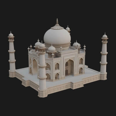 Domed Marble Temple Design 1 3D Print Model