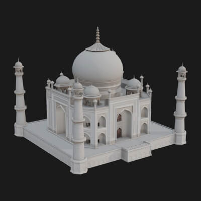 Domed Marble Temple Design 2 3D Print Model