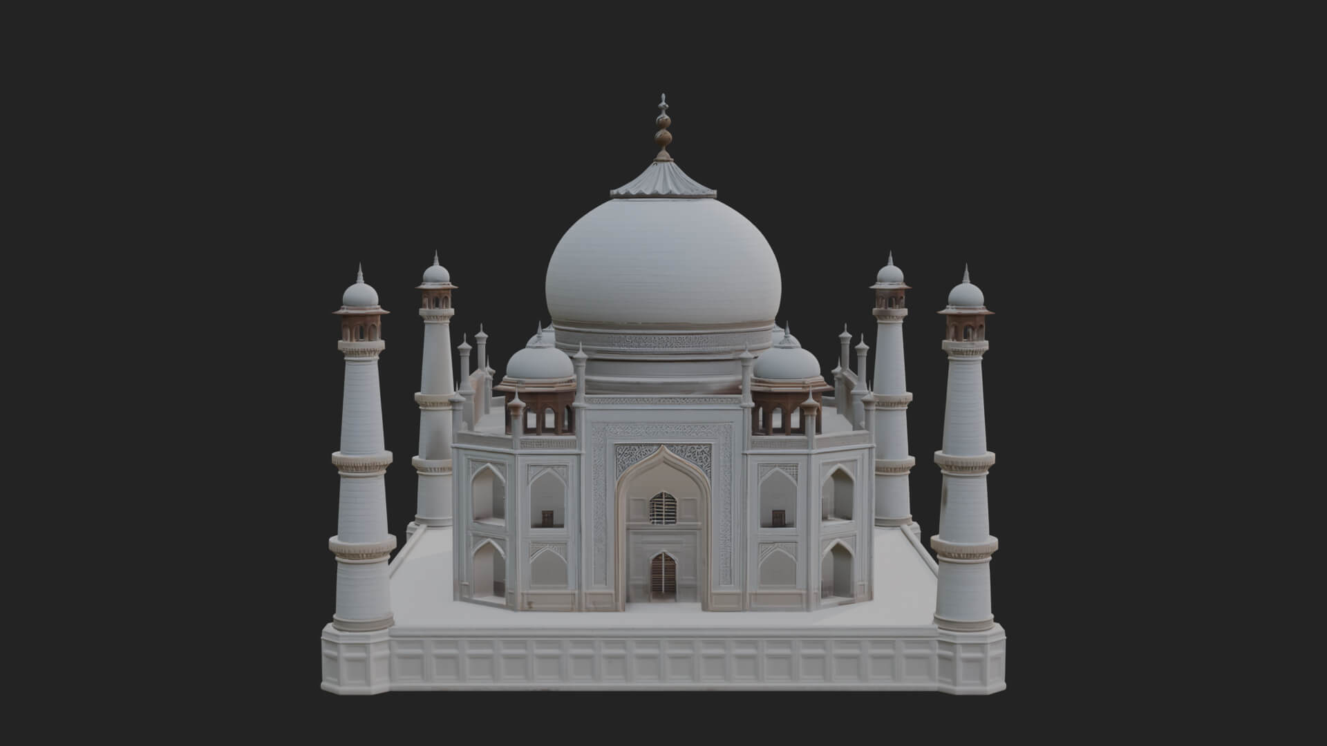 Domed Mosque Temple Design 3 3D Print Model 3D Model