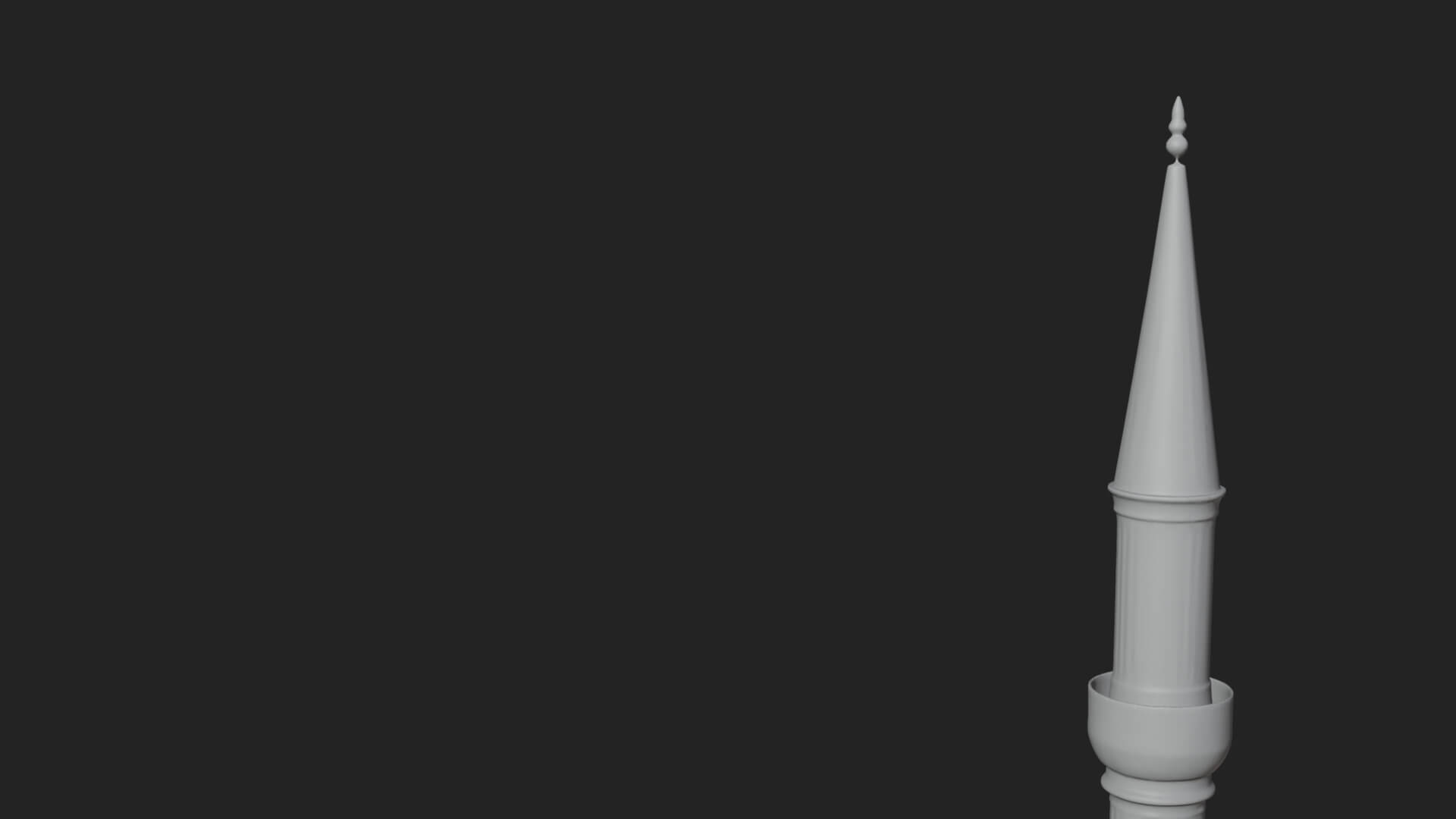 Domed Mosque Temple Design 4 3D Print Model 3D Model