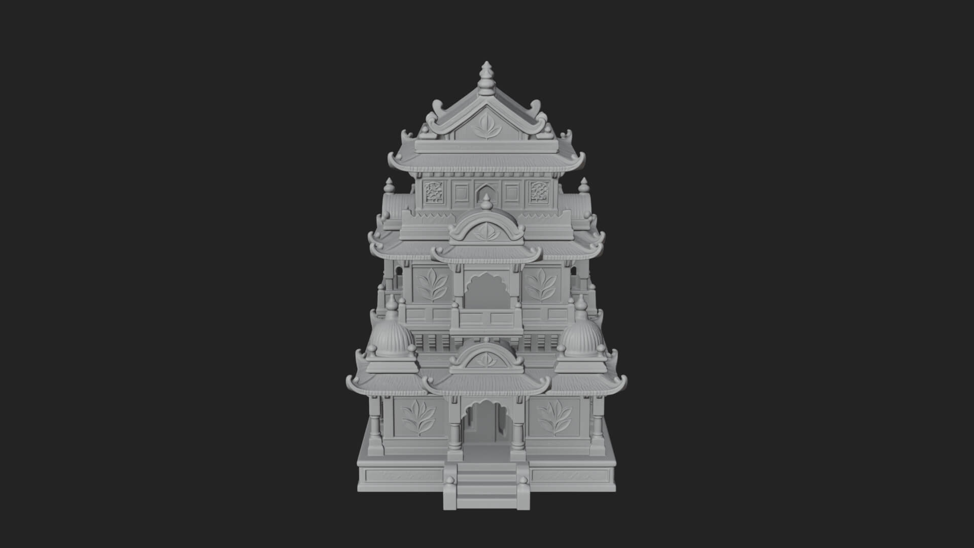 Domed Pagoda Tower Design 3 3D Print Model 3D Model