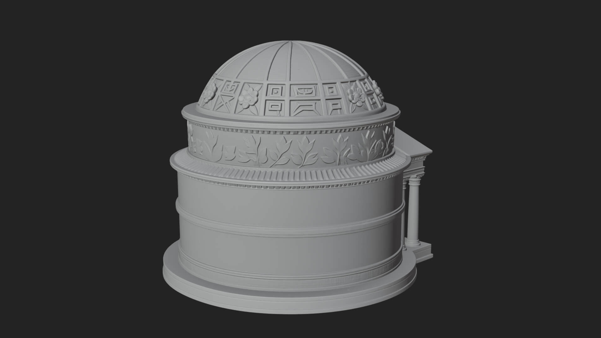 Domed Rotunda Temple Design 2 3D Print Model 3D Model