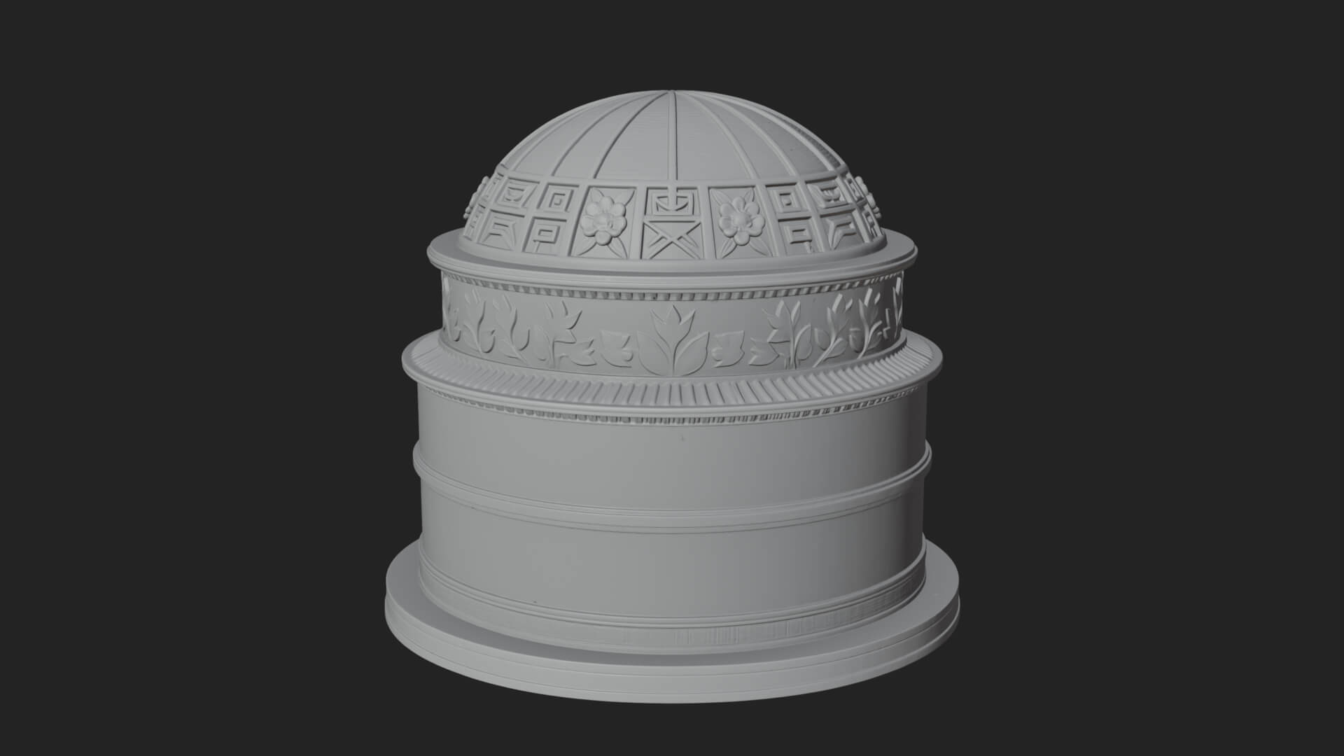 Domed Rotunda Temple Design 2 3D Print Model 3D Model