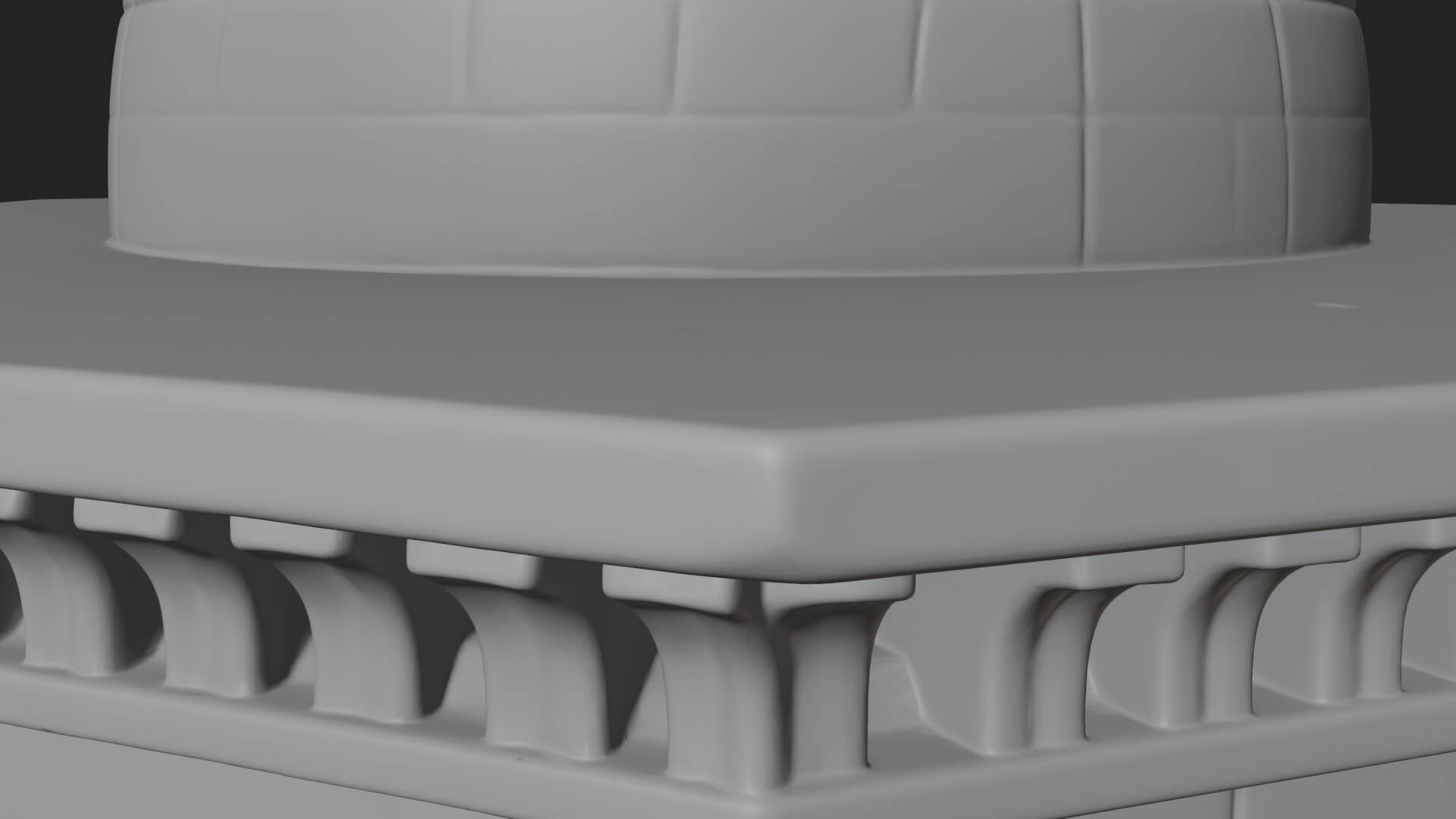Domed Stone Shrine Model Design 4 3D Print Model 3D Model