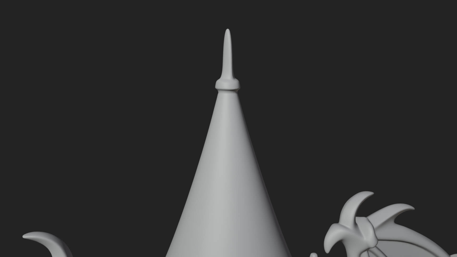 Dragon Coiled Stone Tower Design 2 3D Print Model 3D Model