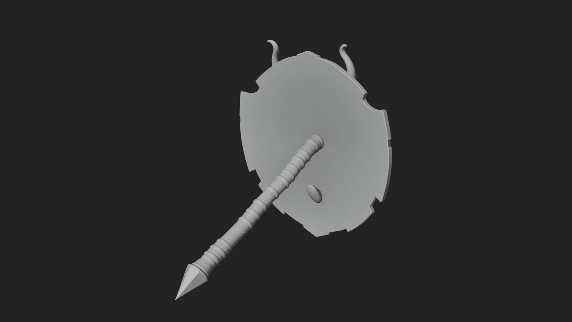 Dragon Head Round Shield Model Design 3 3D Print Model 3D Model