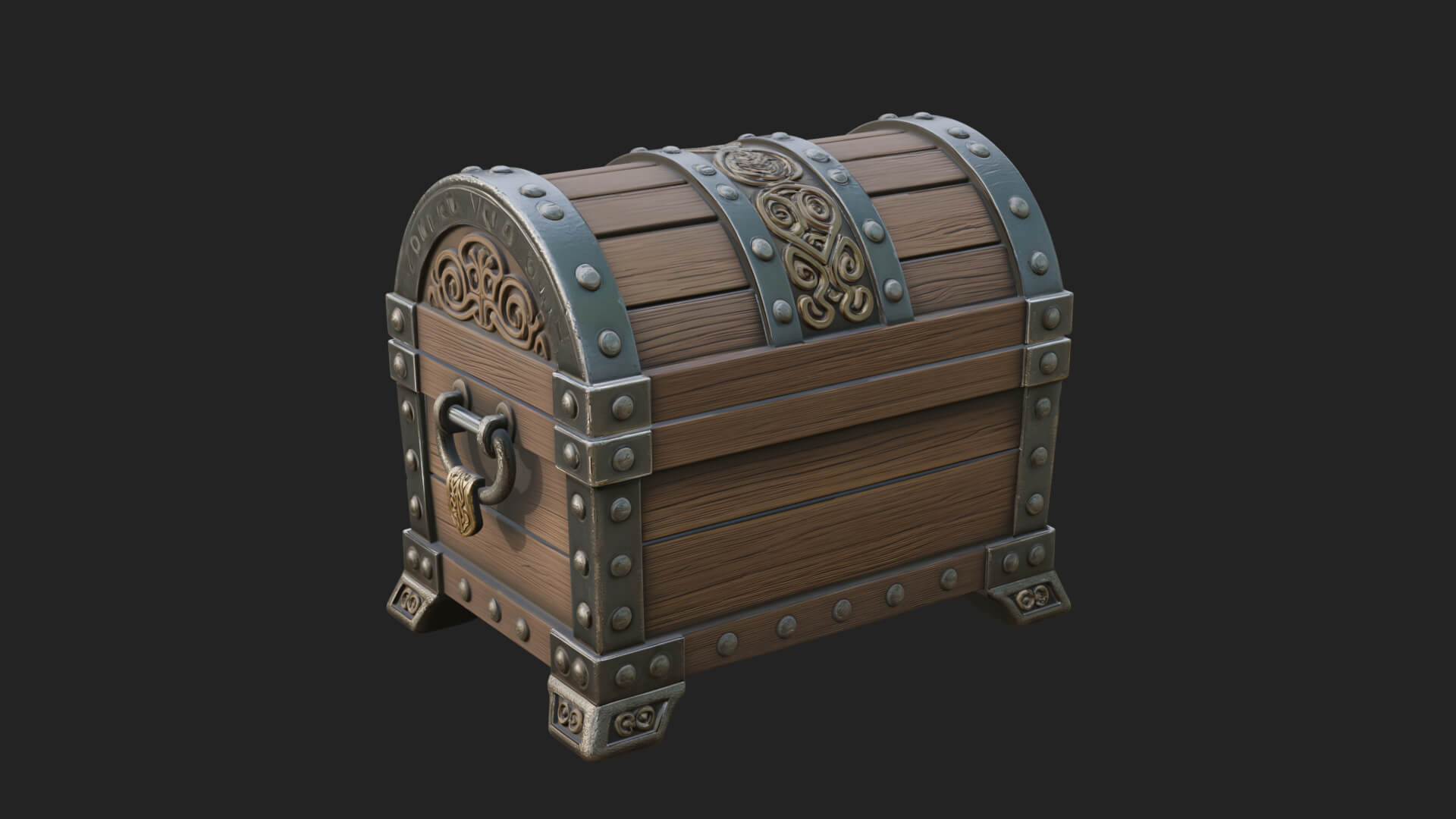 Dragon Head Treasure Chest Model Design 7 3D Print Model 3D Model