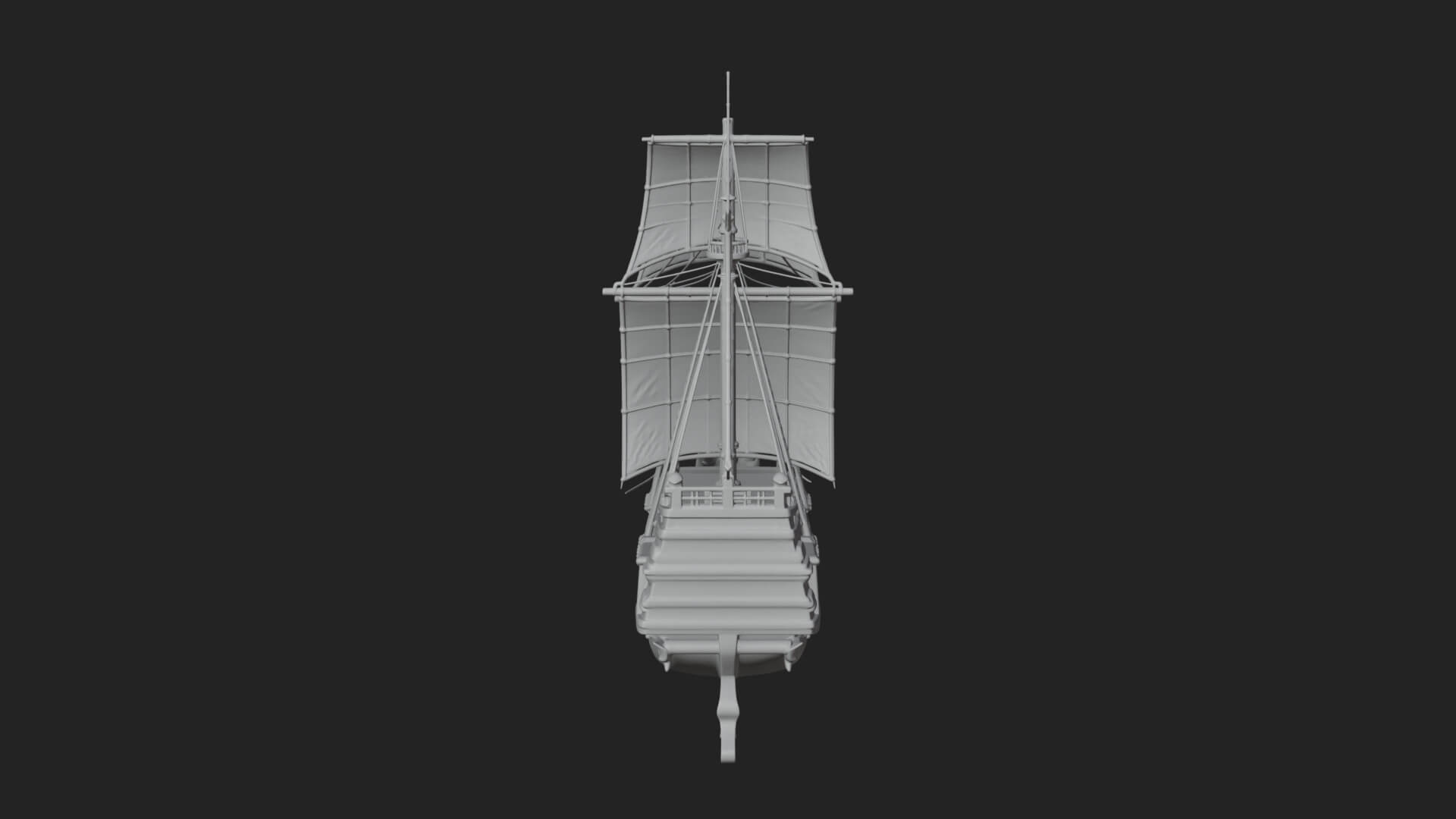 Dragon Prow Galleon Model Design 6 3D Print Model 3D Model