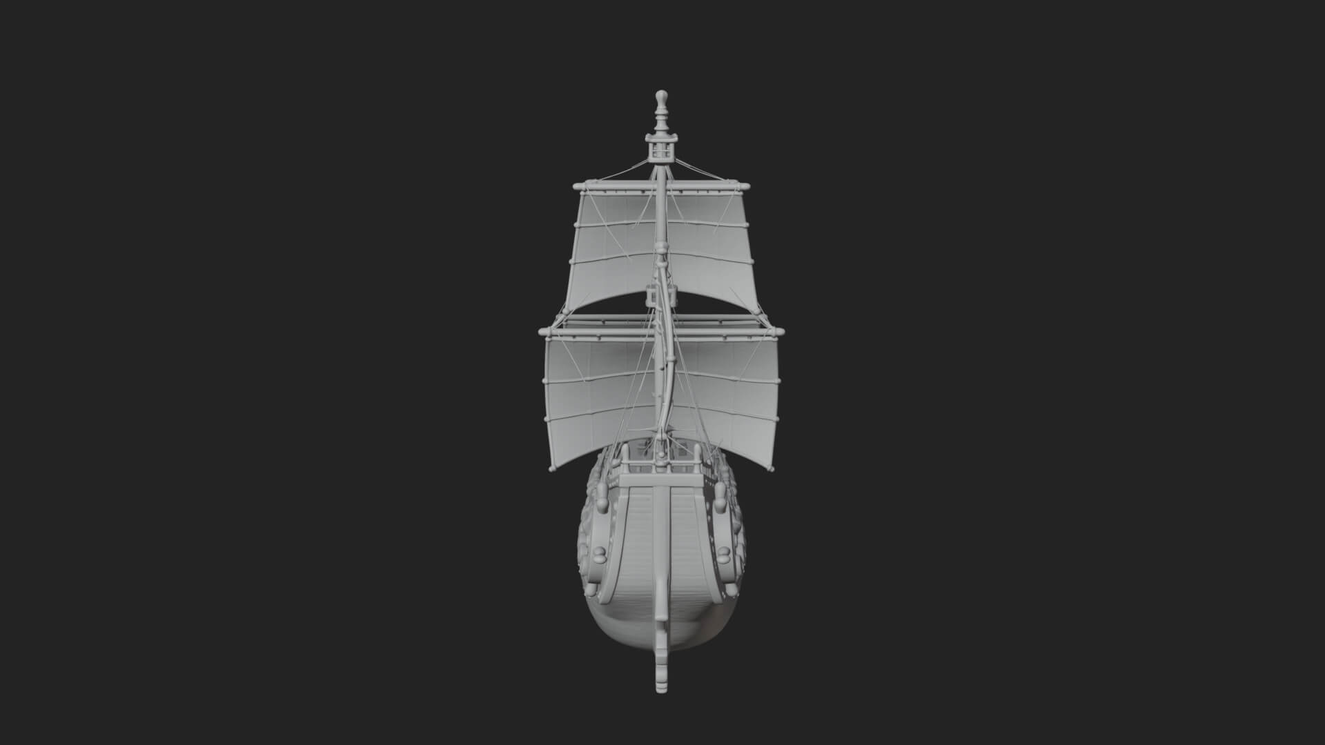 Dragon Prow Galleon Model Design 7 3D Print Model 3D Model