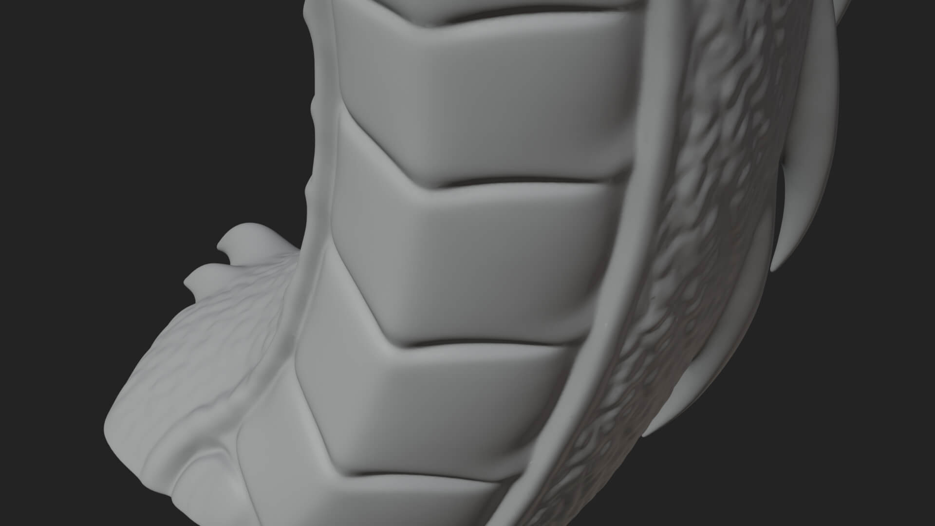 Dragon Skull Bust Statue Design 10 3D Print Model 3D Model