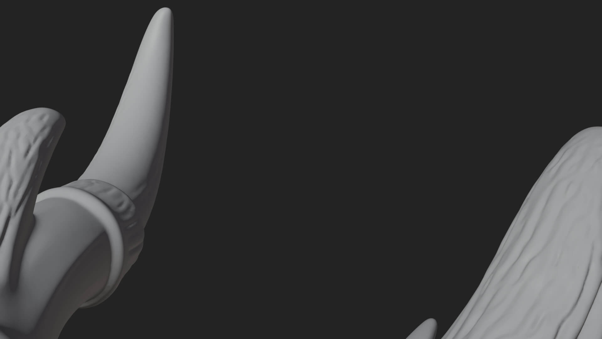 Dragon Skull Bust Statue Design 11 3D Print Model 3D Model