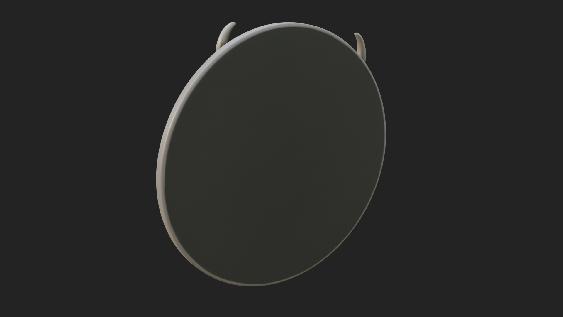 Dragon Skull Oval Relief Plaque Design 3 3d Print Model 3D Model