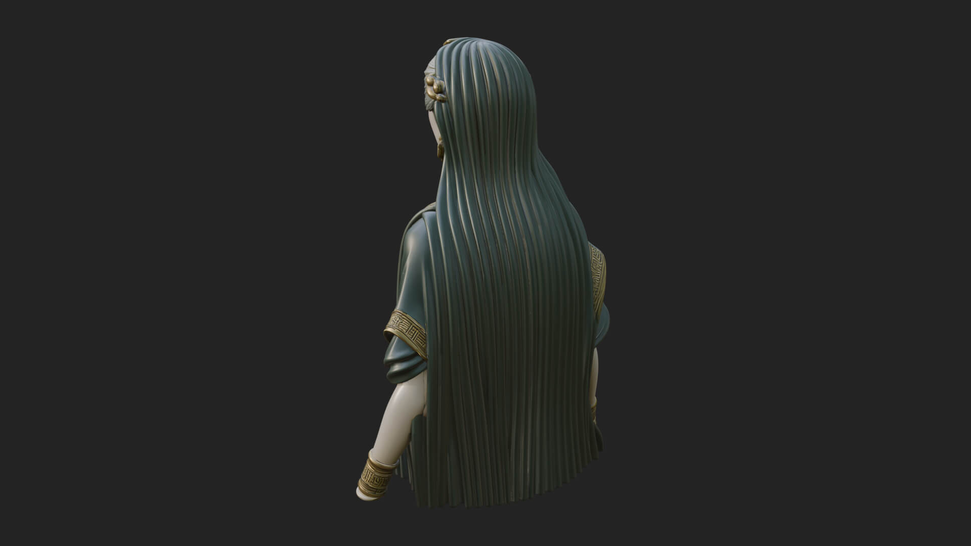 Draped Greek Maiden Bust Design 2 3D Print Model 3D Model