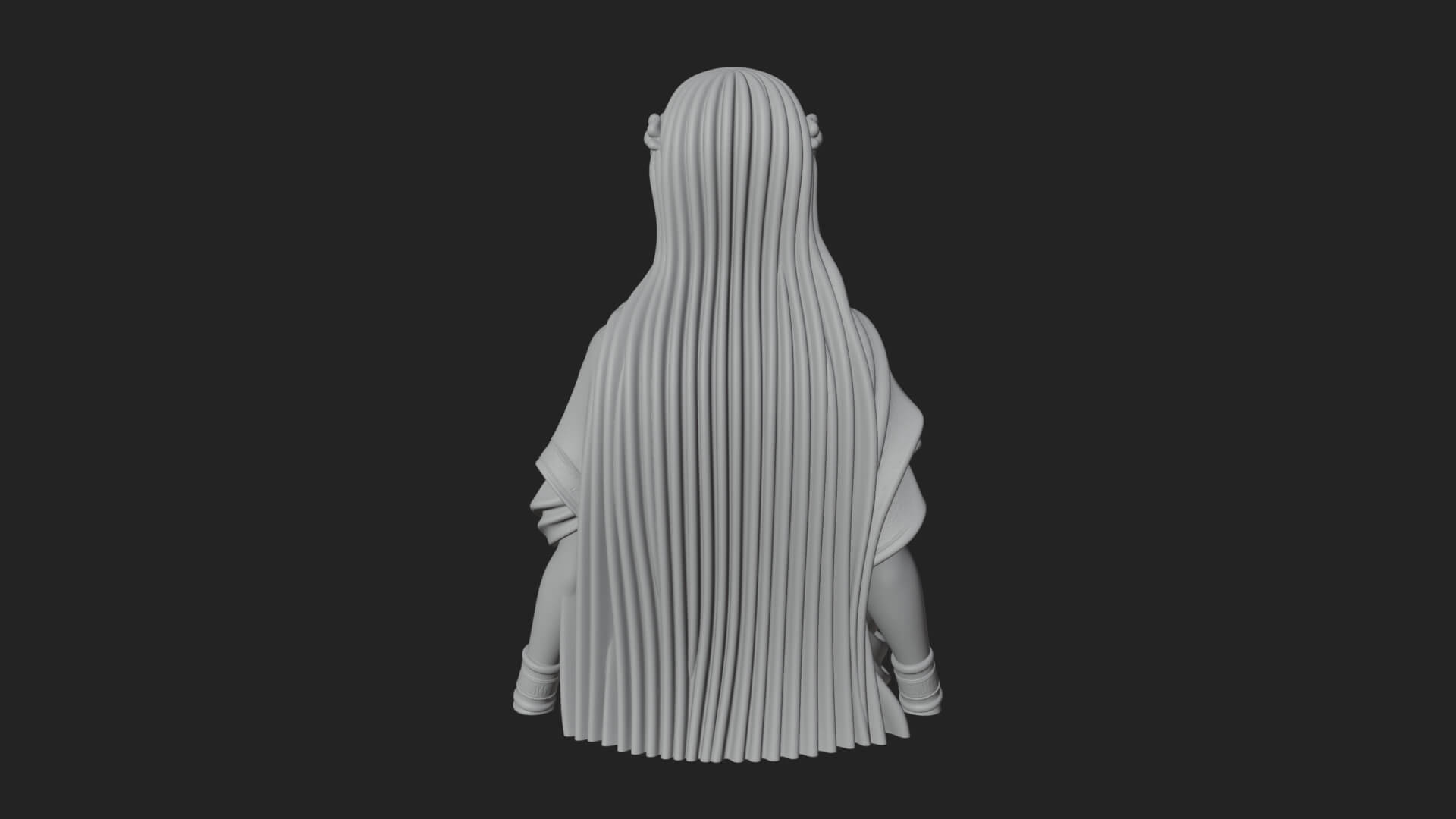 Draped Greek Maiden Bust Design 2 3D Print Model 3D Model