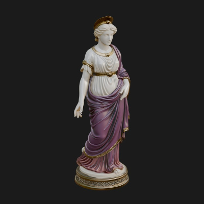 Draped Greek Maiden Statue Design 15 3D Print Model